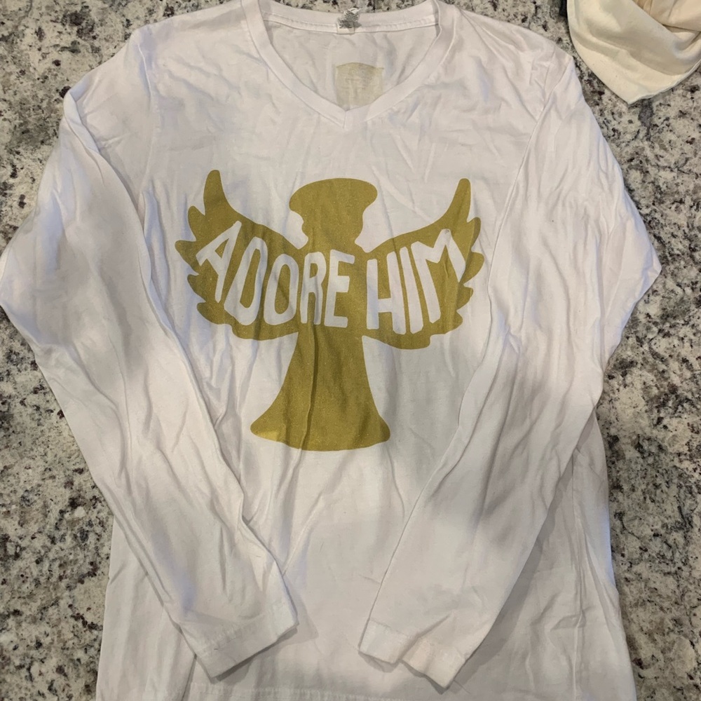 Long sleeve Adore Him v-neck